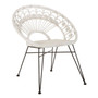 Manado White Rattan Chair