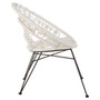 Manado White Rattan Chair