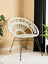 Manado White Natural Rattan Chair