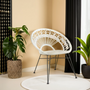 Manado White Natural Rattan Chair