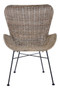 Manado Curved Design Natural Rattan Chair