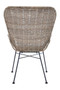Manado Curved Design Natural Rattan Chair