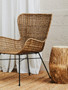 Manado Curved Design Natural Rattan Chair