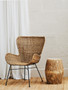 Manado Curved Design Natural Rattan Chair