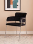 Tamzin Black Velvet Dining Chair