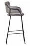 Tamzin Grey Faux Leather Bar Chair