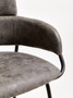 Tamzin Grey Faux Leather Bar Chair