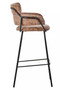 Tamzin Brown Faux Leather Bar Chair