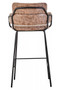 Tamzin Brown Faux Leather Bar Chair