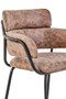 Tamzin Brown Faux Leather Bar Chair
