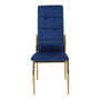 Tamzin Blue Velvet High Back Dining Chair