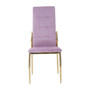Tamzin Pink Velvet High Back Dining Chair