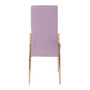 Tamzin Pink Velvet High Back Dining Chair