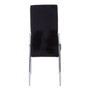 Tamzin Black Velvet High Back Dining Chair