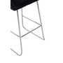 Tamzin Black Velvet Bar Chair with Low Arms
