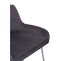 Tamzin Mink Velvet Bar Chair with Low Arms