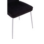 Tamzin Curved Black Chrome Finish Dining Chair