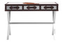 Kensington Townhouse Brown And White Genuine Cowhide Console Table
