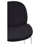 Tamzin Black Velvet Chrome Finish Bar Chair