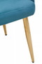 Tamzin Light Blue Velvet Angular Dining Chair