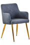 Tamzin Dark Grey Leaather Effect Angular Dining Chair