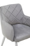 Tamzin Mink Velvet Splayed Dining Chair
