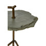 Rany Grey Stone Top Side Table