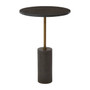 Rany Black Marble Top Side Table