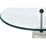 Rany Glass & White Marble Side Table