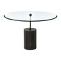Rany Glass & Black Marble Side Table
