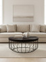 Kensington Townhouse Hair On Hide Top Round Coffee Table
