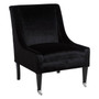 Downton Black Velvet Chair