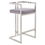 Azalea Grey and Silver Bar Stool Azalea Grey and Silver Bar Stool