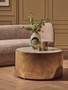 Carlox Round Gold and Marble Effect Coffee Table