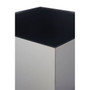 Carlox Square Chrome Finish Side Table