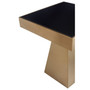Carlox Square Gold Finish Side Table