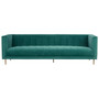 Otylia 3 Seat Green Sofa