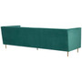 Otylia 3 Seat Green Sofa