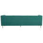 Otylia 3 Seat Green Sofa