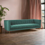 Otylia 3 Seat Green Sofa