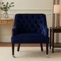 Darwin Blue Velvet Lounge Chair
