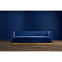 Opal 3 Seat Deep Blue Sofa