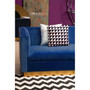 Opal 3 Seat Deep Blue Sofa