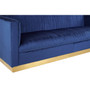 Opal 3 Seat Deep Blue Sofa