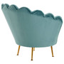 Ovala Blue Scalloped Chair