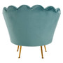 Ovala Blue Scalloped Chair