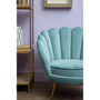 Ovala Blue Scalloped Chair