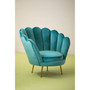 Ovala Blue Scalloped Chair