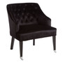Darwin Black Velvet Chair