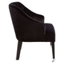 Darwin Black Velvet Chair